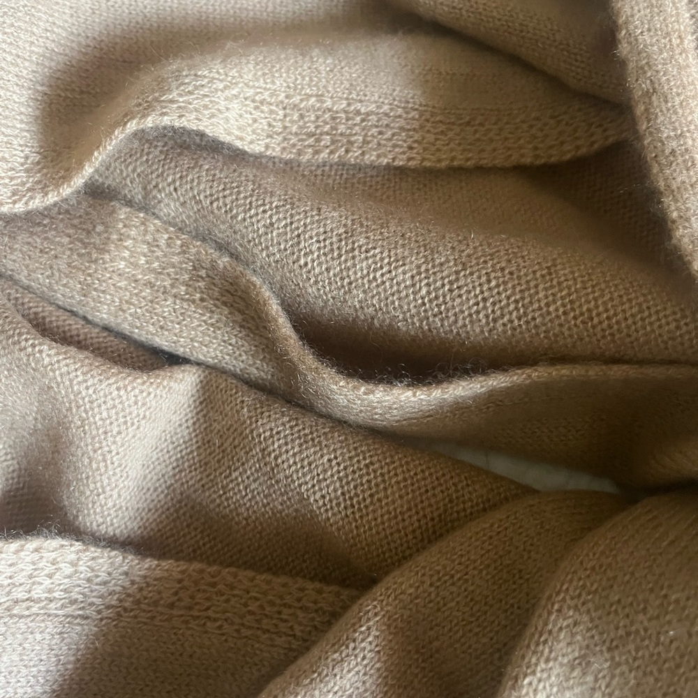Hannah Rose Tan 100%Cashmere Scarf NEW WITH TAG - Picture 9 of 11